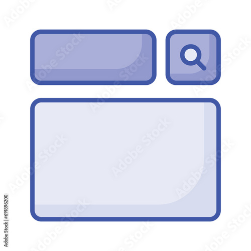 Take a look at this beautifully designed website wireframes, wireframing, layout, template icon