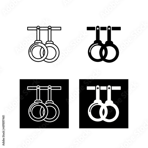 Gym Rings Vector Icon