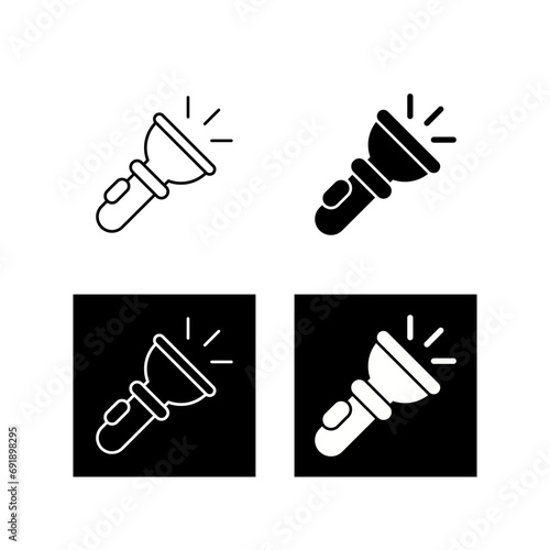 Flashlight Vector Icon