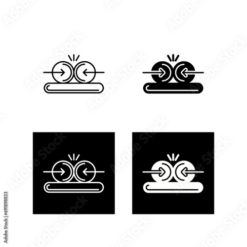 Collision Vector Icon