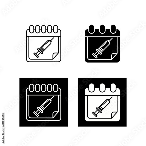 Vaccine Time Vector Icon