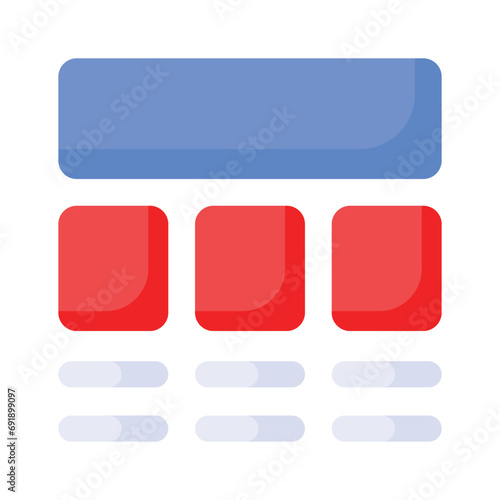 Take a look at this beautifully designed website wireframes, wireframing, layout, template icon