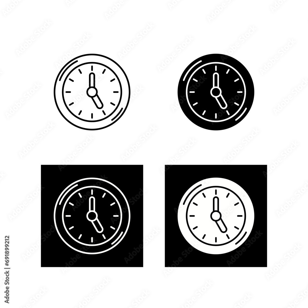 Clock Vector Icon Clock Vector Icon