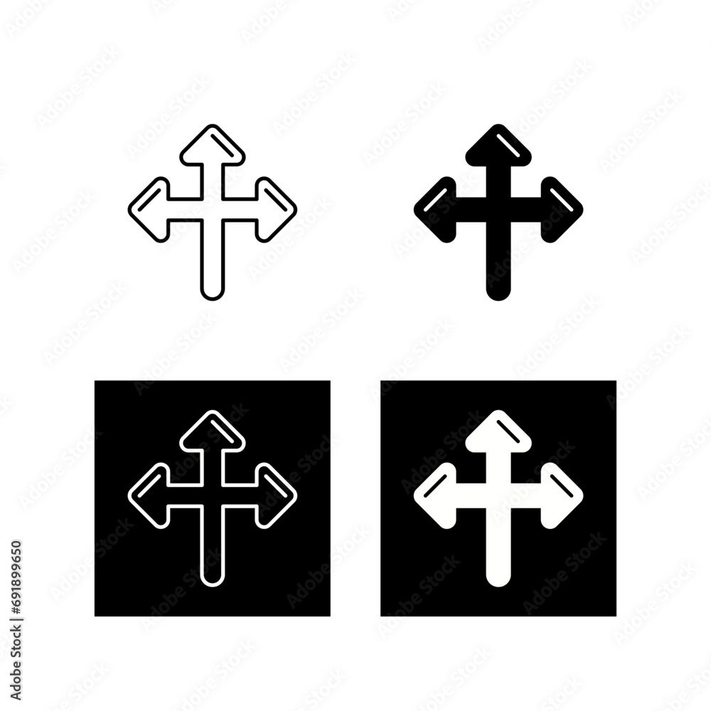 Obraz premium Directional Sign Vector Icon