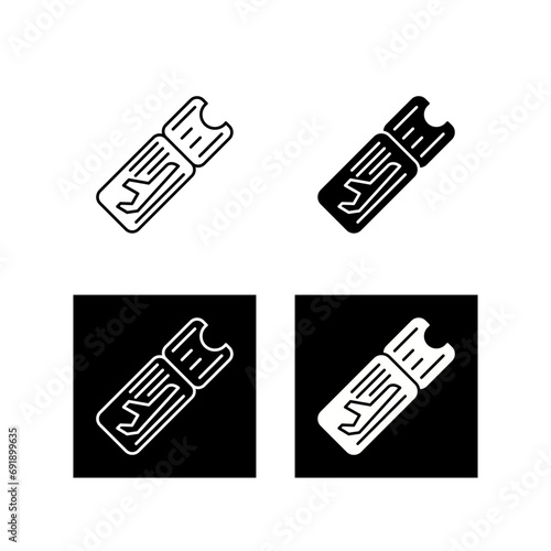 Airplane Ticket Vector Icon