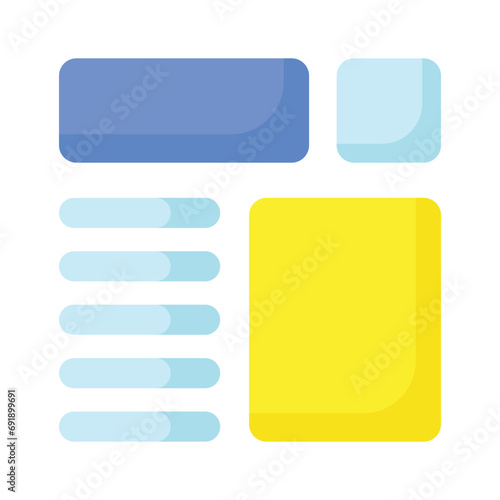 Take a look at this beautifully designed website wireframes, wireframing, layout, template icon