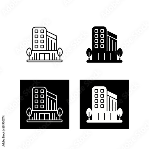 Office Building Vector Icon