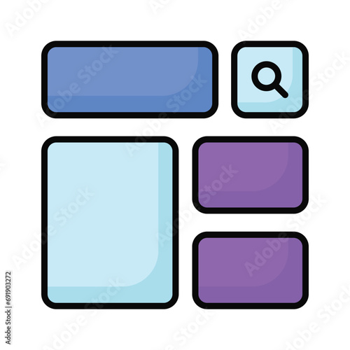 Take a look at this beautifully designed website wireframes, wireframing, layout, template icon