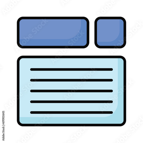 Take a look at this beautifully designed website wireframes, wireframing, layout, template icon