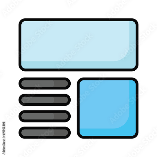 Take a look at this beautifully designed website wireframes, wireframing, layout, template icon