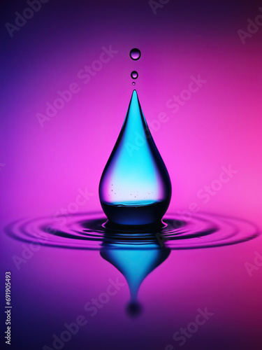 water drop pink beauty background