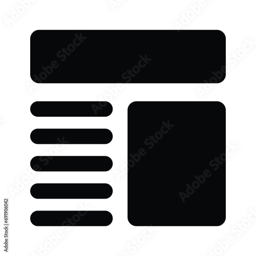Take a look at this beautifully designed website wireframes, wireframing, layout, template icon