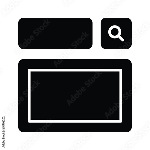 Take a look at this beautifully designed website wireframes, wireframing, layout, template icon