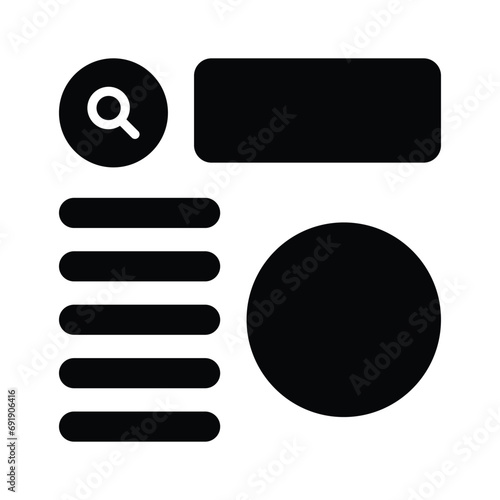 Take a look at this beautifully designed website wireframes, wireframing, layout, template icon