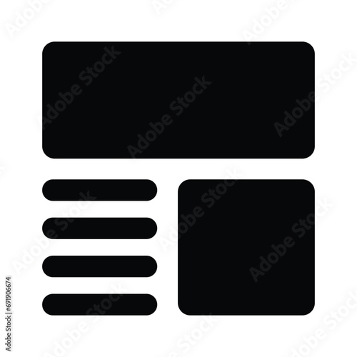 Take a look at this beautifully designed website wireframes, wireframing, layout, template icon