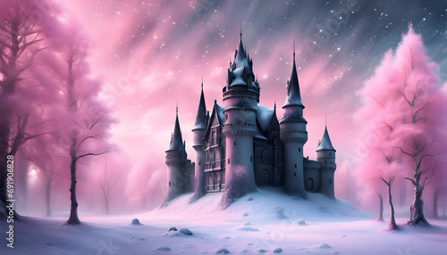 Fairytale castle in dreamland