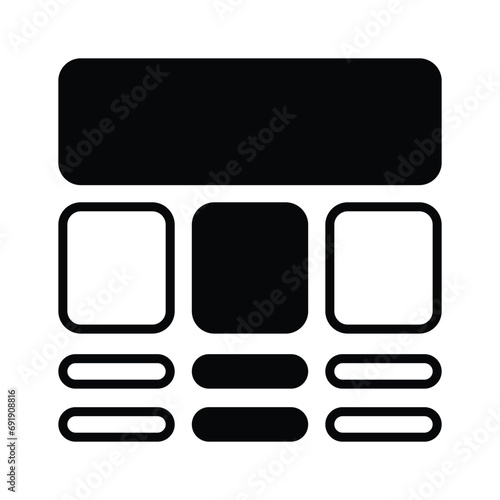 Take a look at this beautifully designed website wireframes, wireframing, layout, template icon