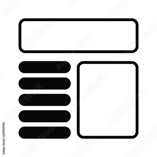 Take a look at this beautifully designed website wireframes, wireframing, layout, template icon