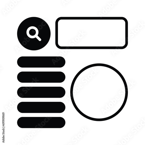 Take a look at this beautifully designed website wireframes, wireframing, layout, template icon