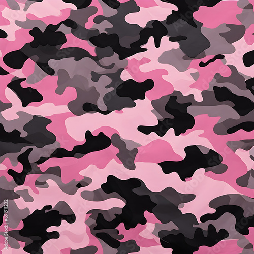 Black and pink camouflage background