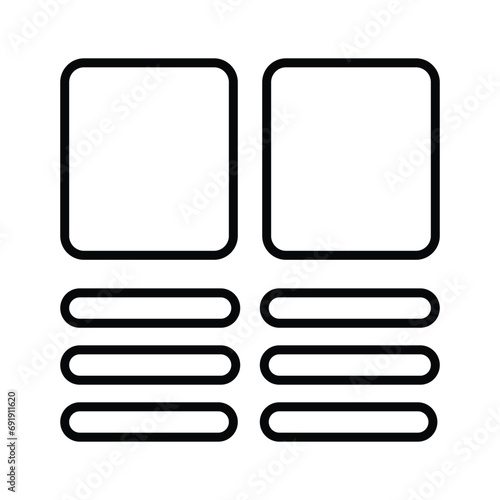 Take a look at this beautifully designed website wireframes, wireframing, layout, template icon