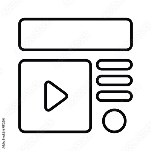Take a look at this beautifully designed website wireframes, wireframing, layout, template icon