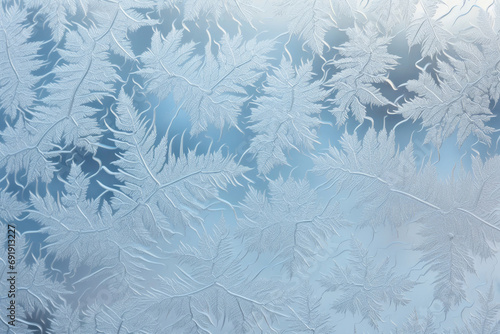 Frost pattern decorating the window