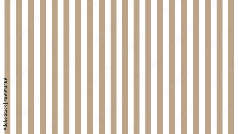 Obraz premium Brown and white vertical stripes background