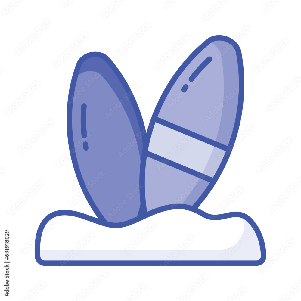 An amazing icon of surfboards in modern style, beach adventure An amazing icon of surfboards in modern style, beach adventure