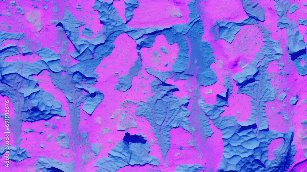 Vibrant Textured Abstract in Pink and Blue