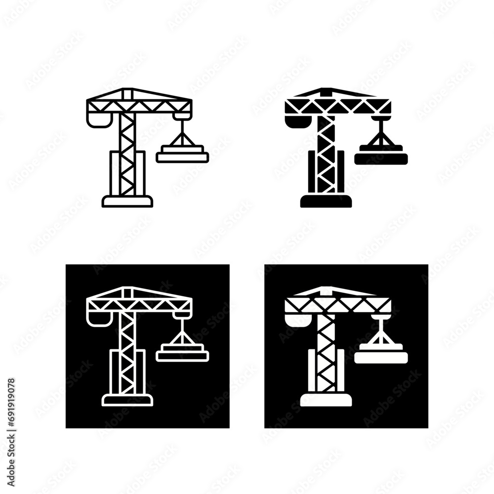 Crane Vector Icon Crane Vector Icon