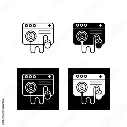 Pay Per Click Vector Icon