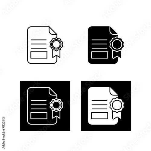 Certificate Vector Icon