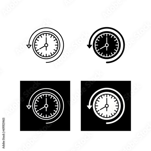 Past Time Vector Icon
