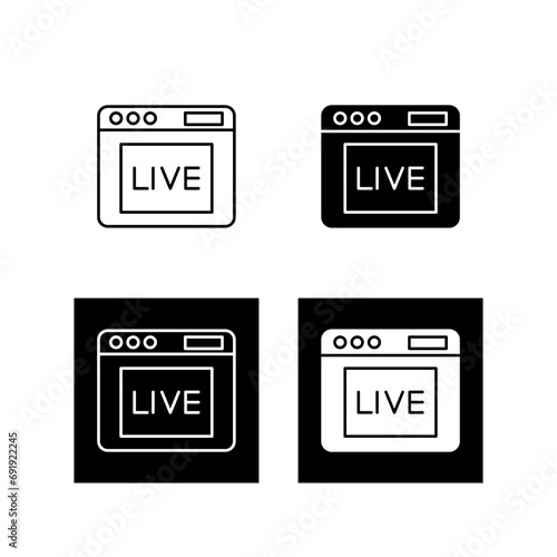 Live Vector Icon