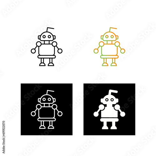 Robot Vector Icon photo