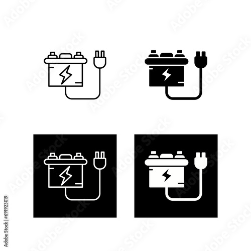 Battery charger Vector Icon