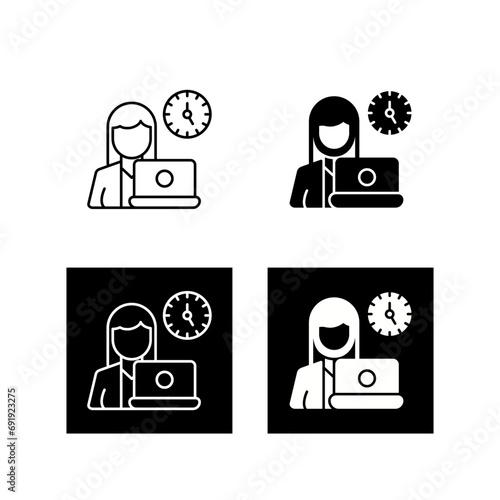 Overtime Vector Icon