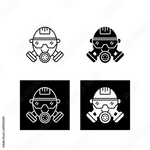 Gas Mask Vector Icon