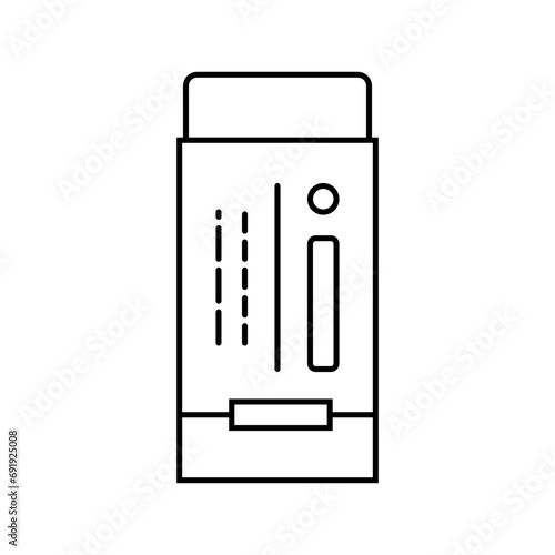 drafting eraser architectural drafter line icon vector. drafting eraser architectural drafter sign. isolated contour symbol black illustration