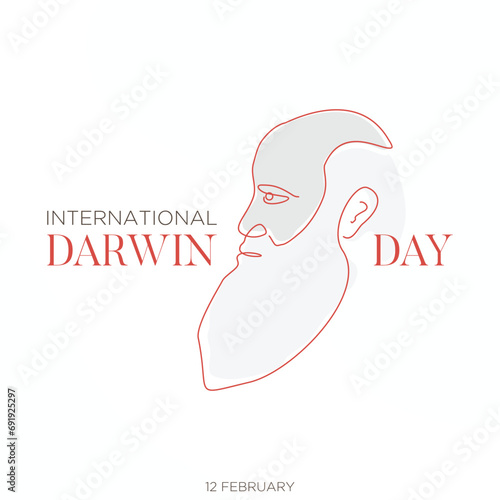 International Darwin Day of Science and Humanism background template design