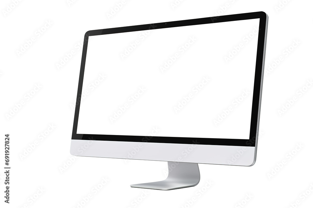 Modern desktop pc mocup. monitor display with blank screen isolated on transparent background Remove png, Clipping Path, pen tool Modern desktop pc mocup. monitor display with blank screen isolated on transparent background Remove png, Clipping Path, pen tool
