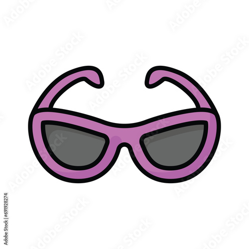 Sunglasses vector design, beach accessories vector design