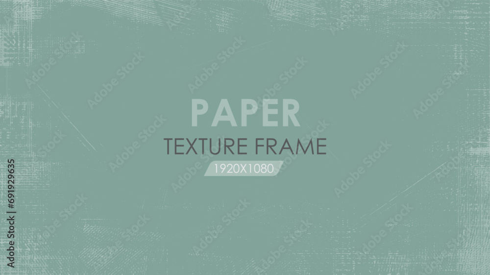 Naklejka premium Realistic distressed grunge paper texture overlay for page, magazine cover, album cover art vector mockup. Worn aged look for album cover design.