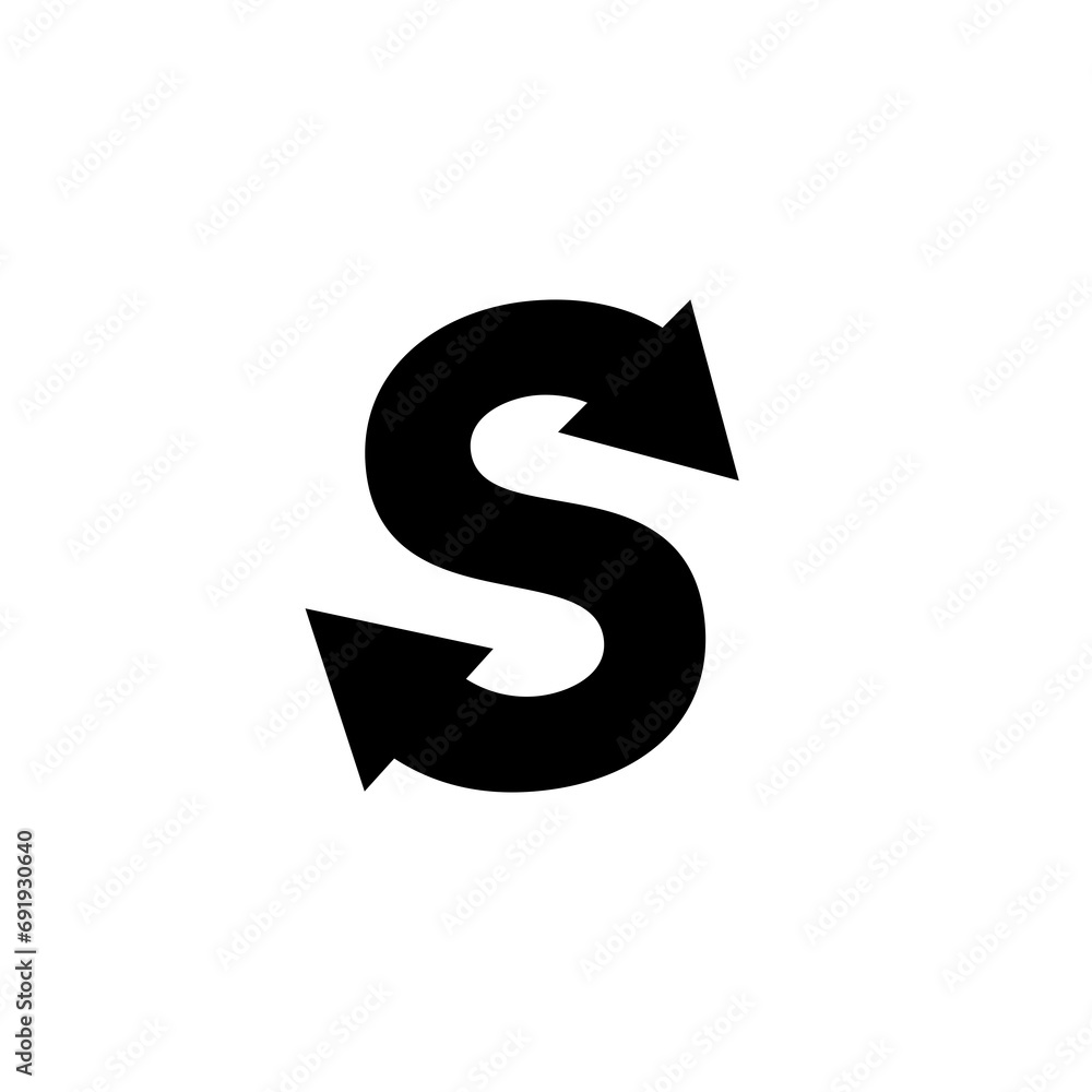 Fototapeta premium S logo that formed letter S Stock Vector | Adobe Stock