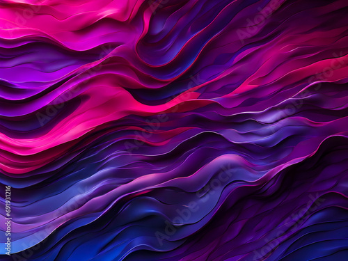 Wavy abstract background with blue and purple colors