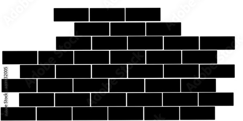 brick wall silhouette
