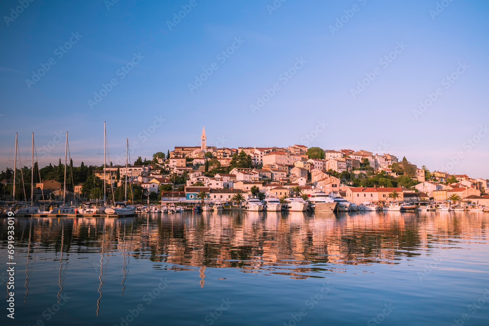 Harbor of Vrsar at adriatic Sea in Istria,Croatia