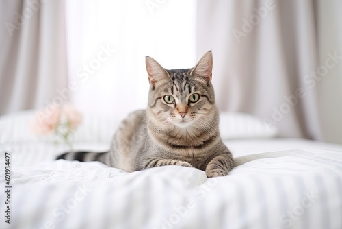 Adorable domestic bliss. Collection of cute kittens showcasing playful and sleepy antics. Beautiful feline companions with soft fur and whiskered faces capture essence of pet serenity