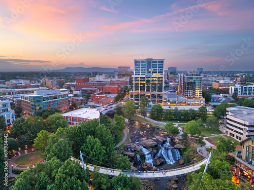 Greenville, South Carolina at Falls Park on Reedy Creek photo